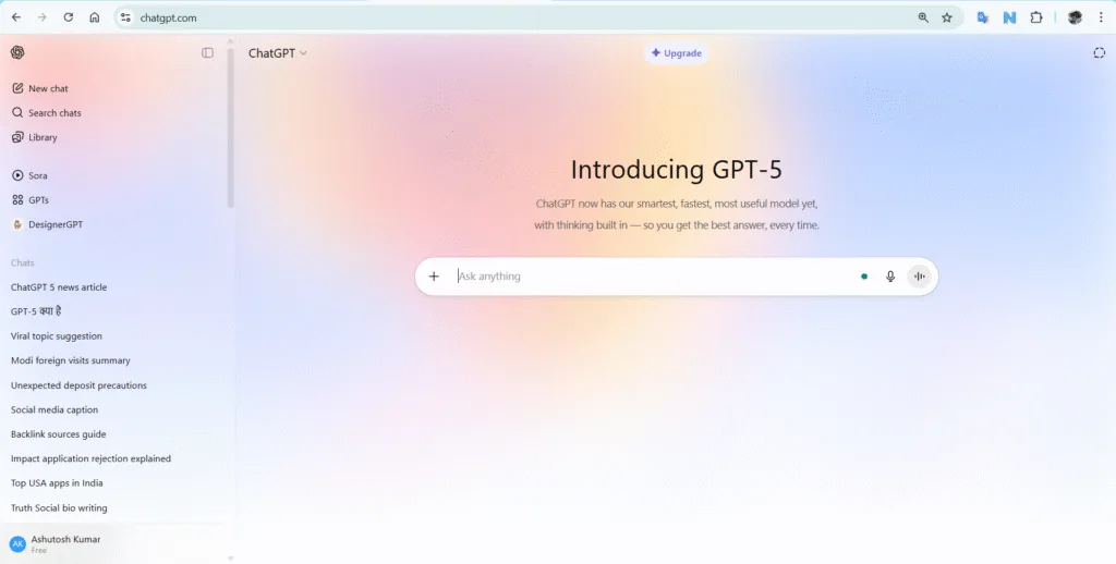 ChatGPT-5 Is Here: Smarter, Faster & Free for All—Everything You Need to Know!