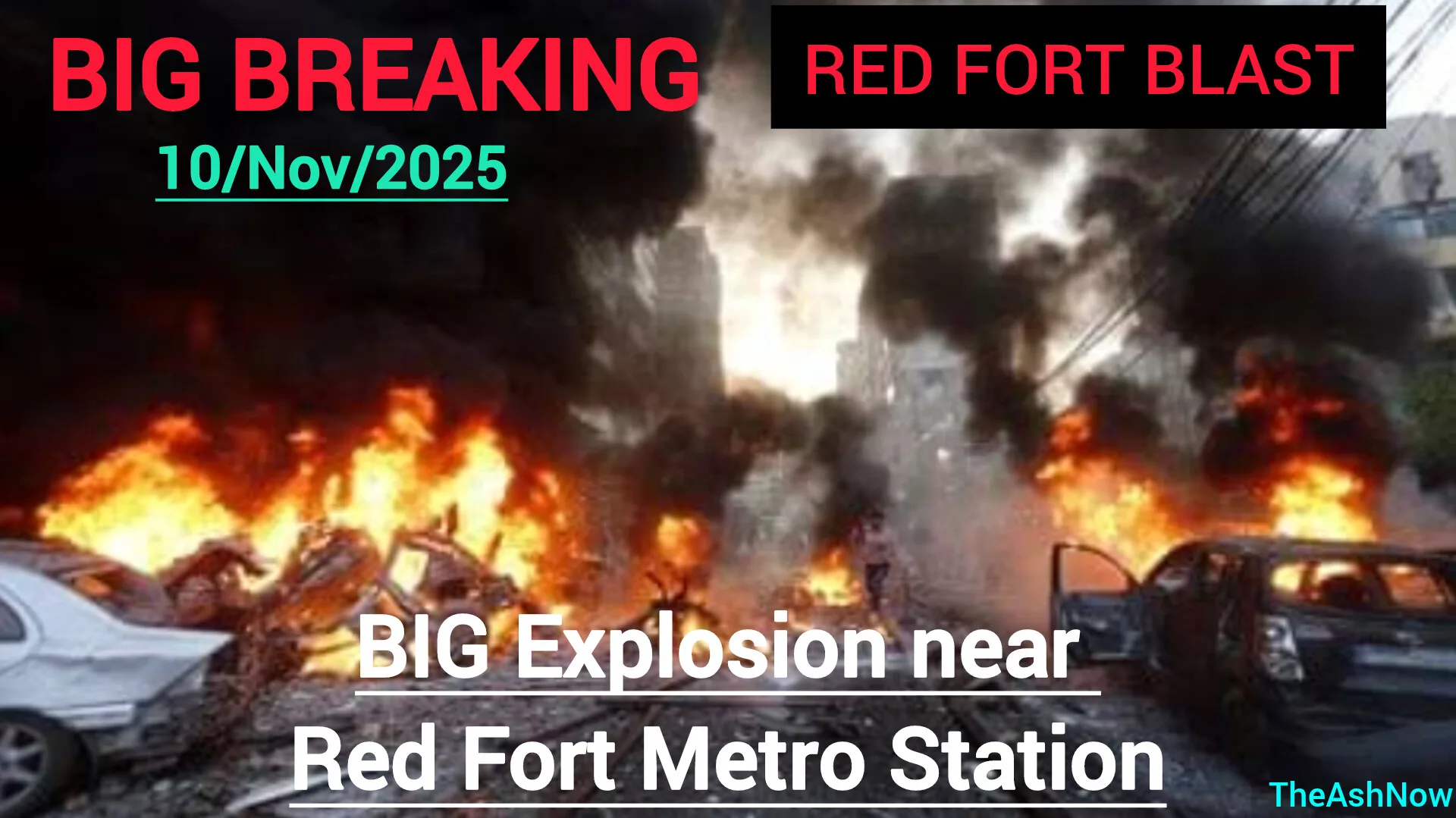 BREAKING: RED FORT BLAST – BIG Explosion near Red Fort Metro Station, Delhi