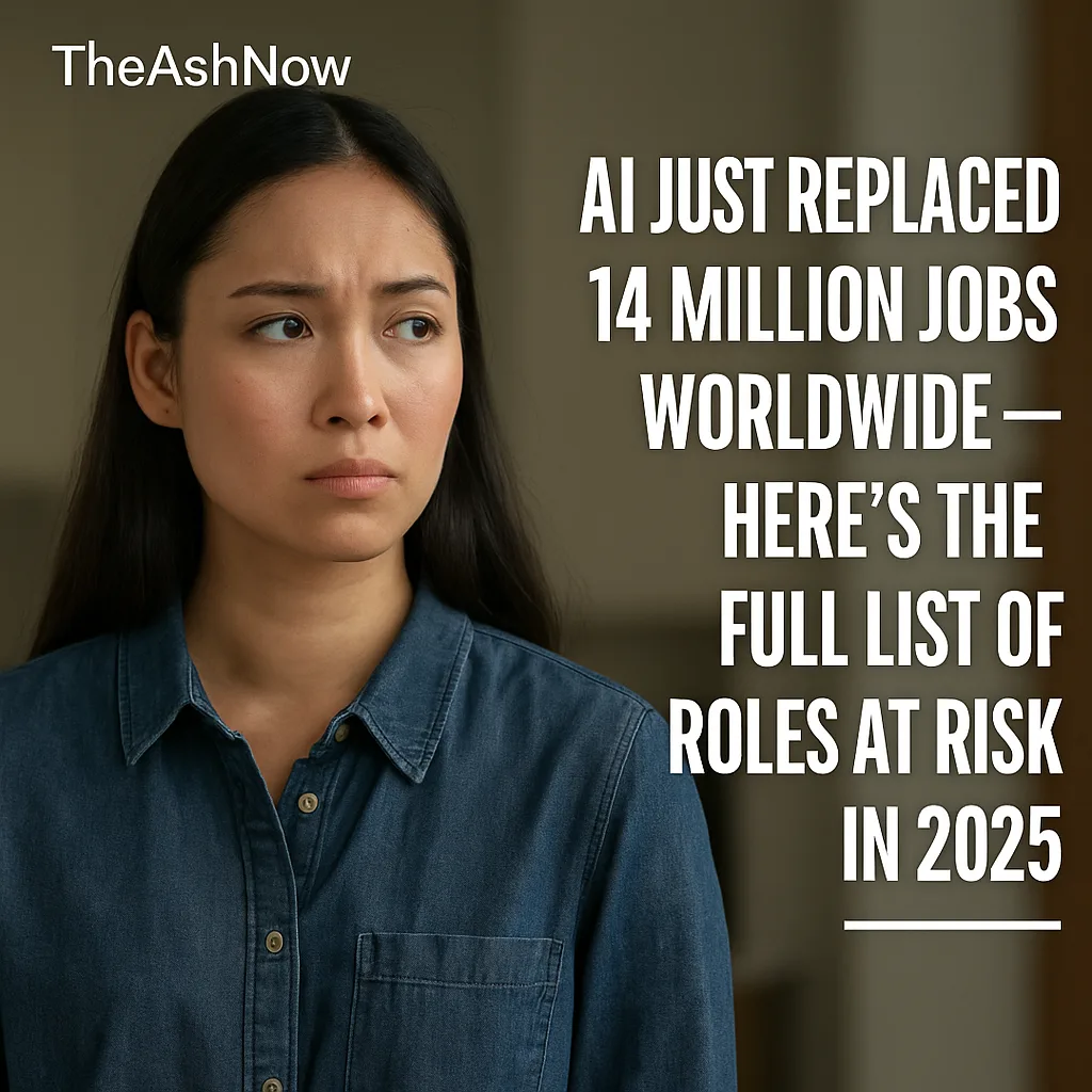 AI Just Replaced 14 Million Jobs Worldwide: Full List of Roles at Risk in 2025