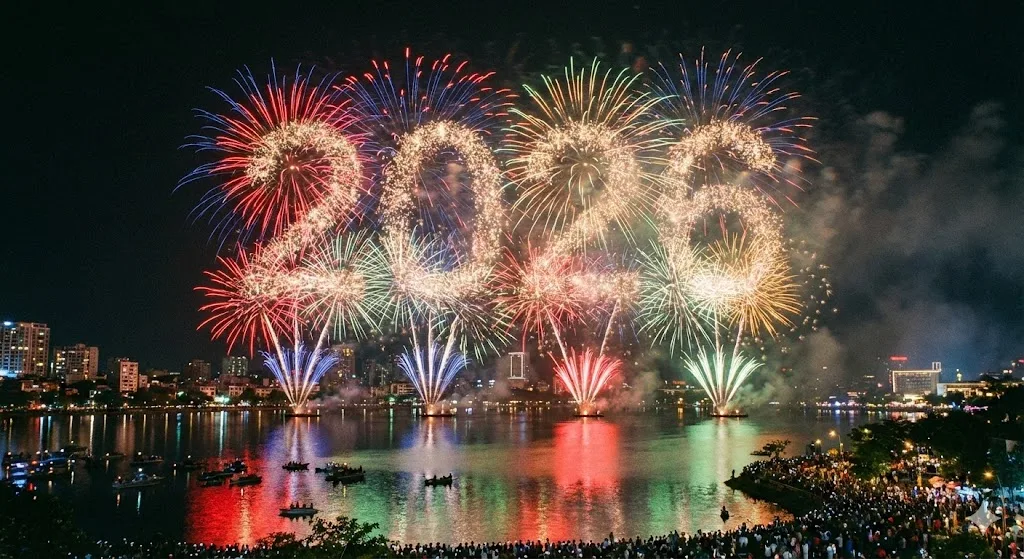 New Year 2026 Image, New Year 2026 Image Prompts, The Ultimate Collection, Indian Modern, Fireworks