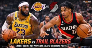 Lakers vs Trail Blazers basketball game