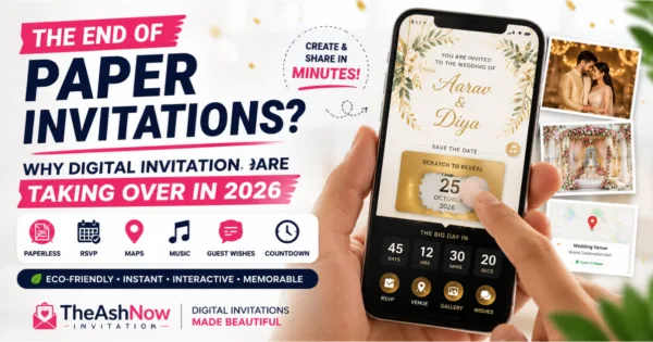 The End of Paper Invitations? Why Digital Invitations Are Taking Over Weddings and Events Worldwide in 2026