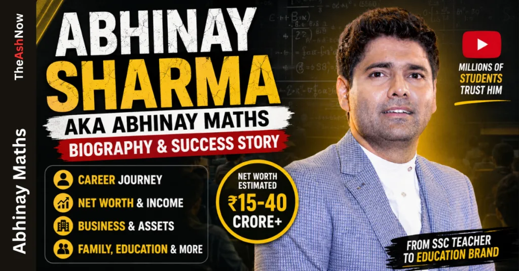 Abhinay Sharma AKA Abhinay Maths teaching SSC mathematics to competitive exam students