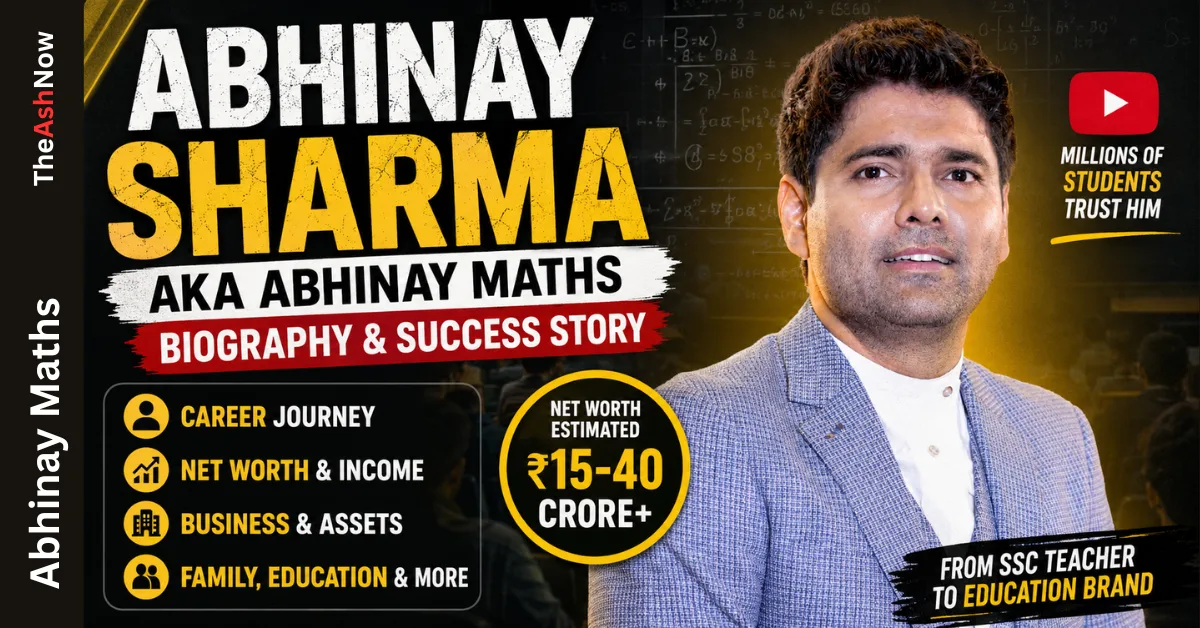 Abhinay Sharma AKA Abhinay Maths: Success Story and Net Worth Analysis